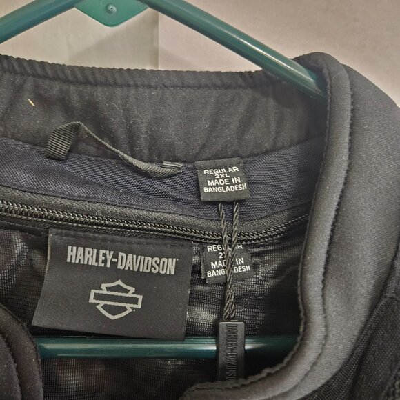 HARLEY-DAVIDSON MIXED MEDIA JACKET w/LINER BLACK MESH WOMENS 2XL 98112-23VW NWT - Picture 5 of 9